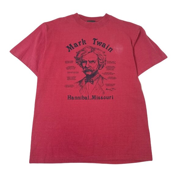 Vintage Mark Twain Hannibal, Missouri Graphic Tee L - Picture 1 of 4